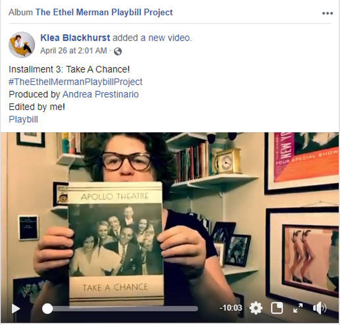 Feature: Klea Blackhurst's Ethel Merman Playbill Project Provides Theater History Buffs With Delightful Diversion Feature: Klea Blackhurst's Ethel Merman Playbill Project Provides Theater History Buffs With Delightful Diversion Image