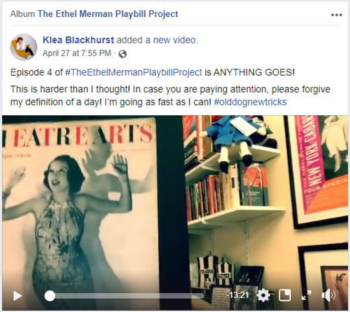 Feature: Klea Blackhurst's Ethel Merman Playbill Project Provides Theater History Buffs With Delightful Diversion Feature: Klea Blackhurst's Ethel Merman Playbill Project Provides Theater History Buffs With Delightful Diversion Image