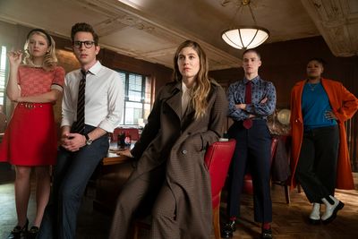 Julia Schlaepfer, Ben Platt,Laura Dreyfuss, Theo Germaine, Rahne Jones Photo