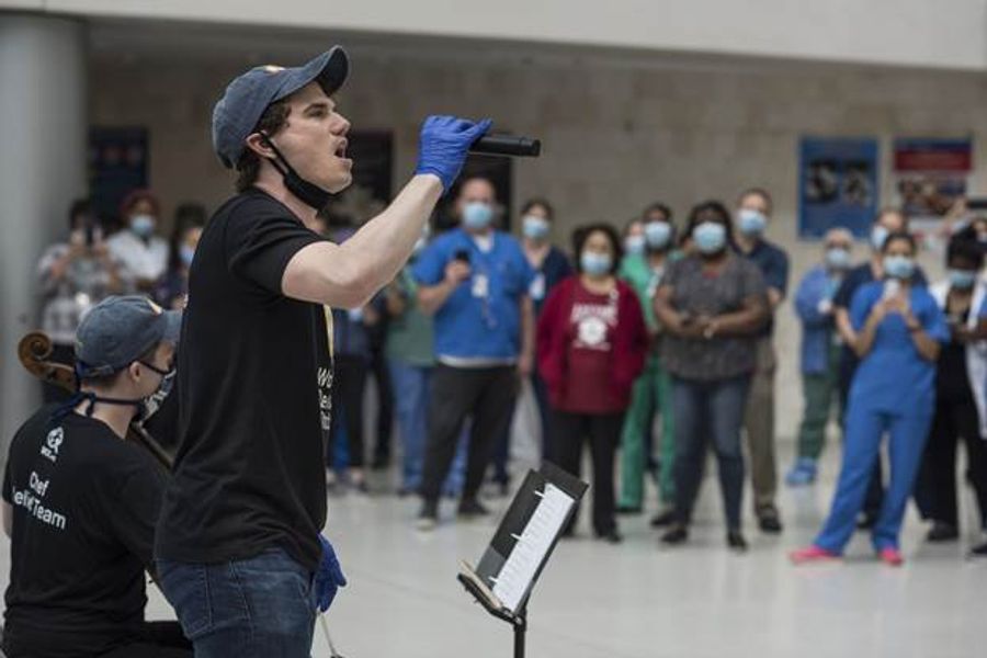 Photo Flash: Jay Armstrong Johnson & Sam Quiggins Perform in Celebration of 1M Meals from World Central Kitchen  Image