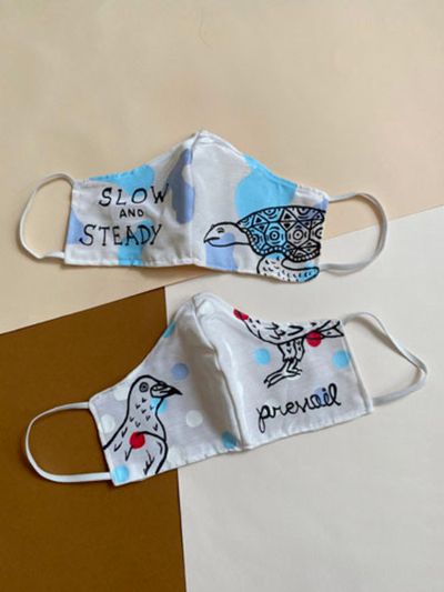 Patchwork, Slow and Steady, Prevail , MasquerAID Mask by Laili Lau Design & Manuare P Photo