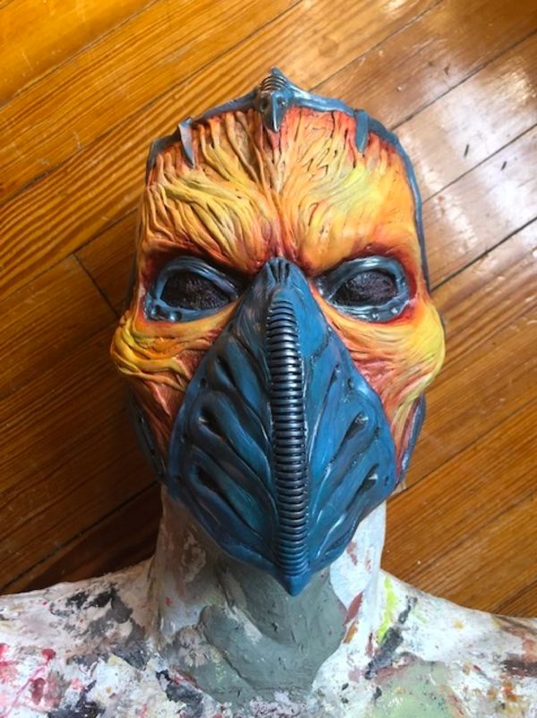 Avian Monster MasquerAID Mask by James Ortiz Photo