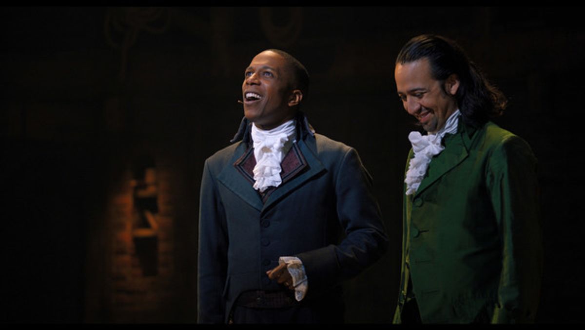 Leslie Odom, Jr. and Lin-Manuel Miranda  at 