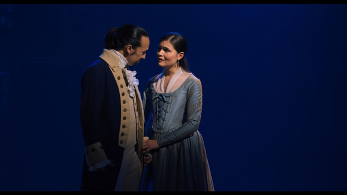 Lin-Manuel Miranda and Phillipa Soo at 