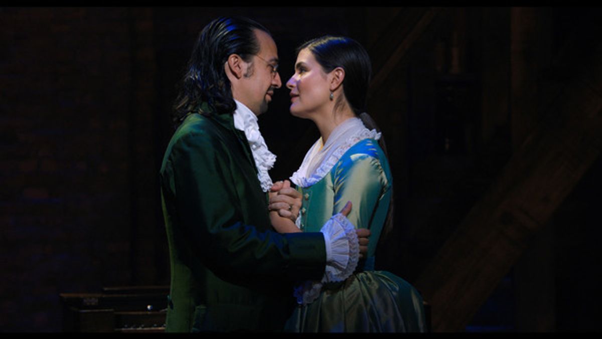 Lin-Manuel Miranda and Phillipa Soo at 