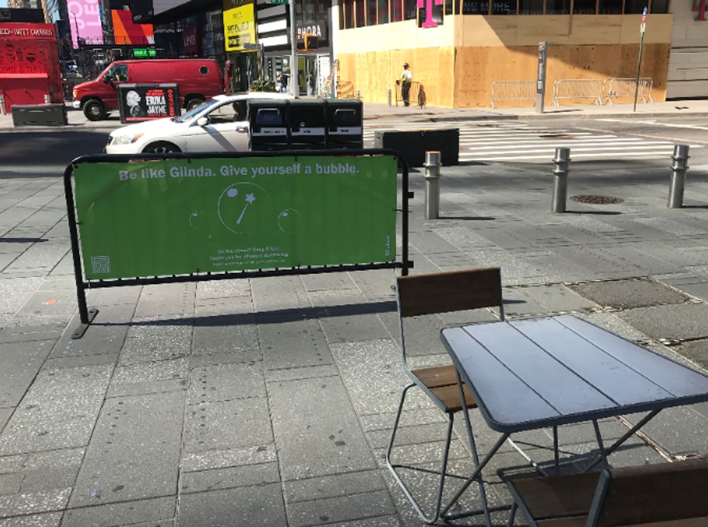 Photo Flash: Broadway-Themed Signs in Times Square Encourage Social Distancing  Image