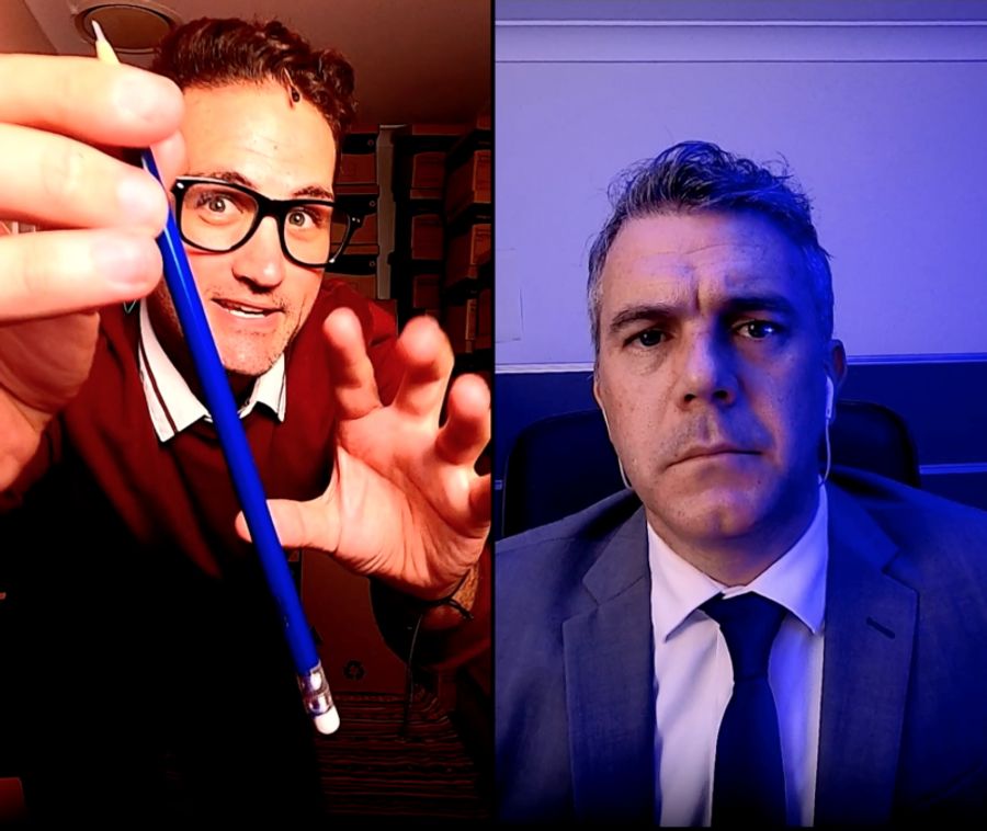 Review: Drawing On The Surge Of Zoom Online Meetings, WHO'S YOUR BAGHDADDY? (OR HOW I STARTED THE IRAQ WAR) Is Adapted For The COVID-19 Digital Age For Home Viewing. Image