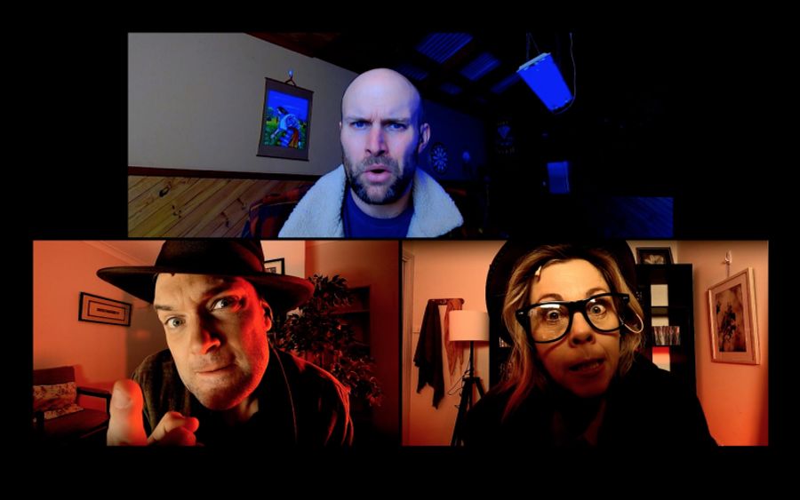 Review: Drawing On The Surge Of Zoom Online Meetings, WHO'S YOUR BAGHDADDY? (OR HOW I STARTED THE IRAQ WAR) Is Adapted For The COVID-19 Digital Age For Home Viewing. Image