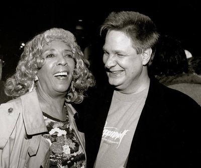 With Ellen Stewart, my opening night guest for THE GRAPES OF WRATH, 1990 Photo