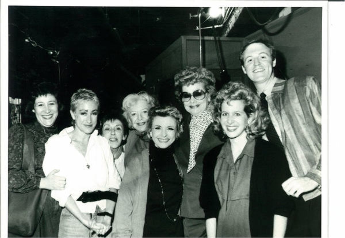 With Cameron Mackintosh at the Actor's Fund Tribute in his honor, 1999 at 