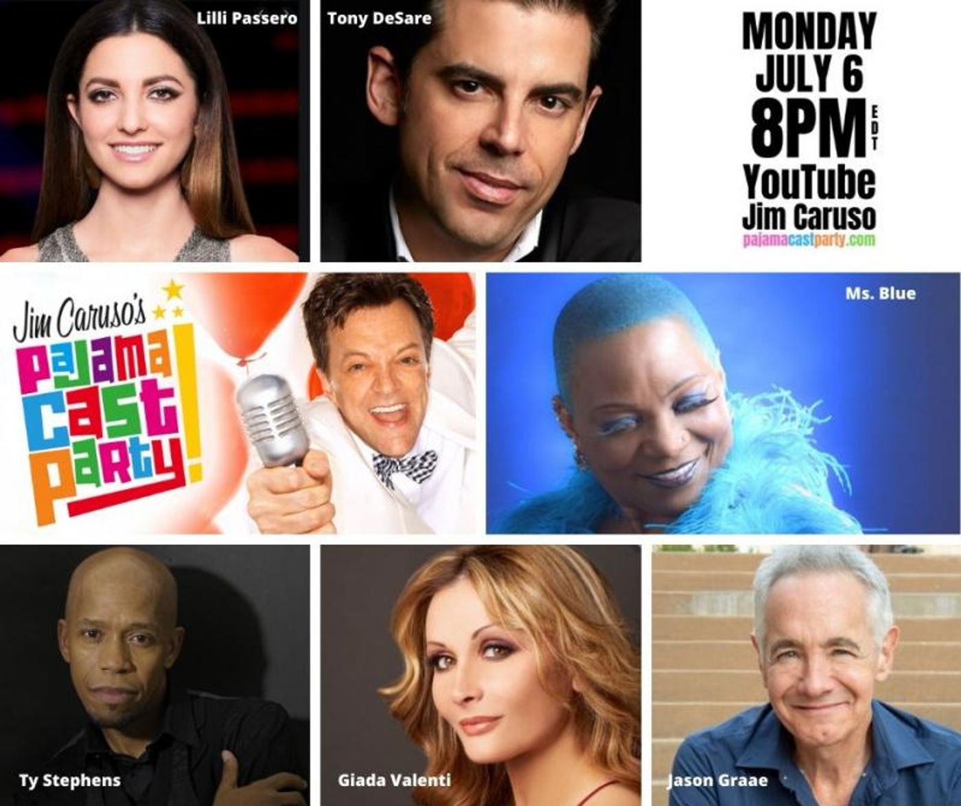 BWW Previews: July 6th Episode of Jim Caruso's Pajama Cast Party Stays Strong With The Starry Guest Stars  Image