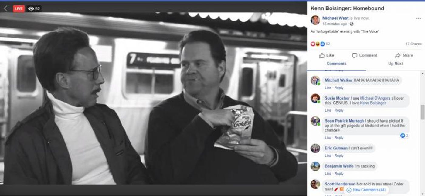 Review: Kenn Boisinger Homebound Has Live Streaming Viewers Doubled Over Review: Kenn Boisinger Homebound Has Live Streaming Viewers Doubled Over Image