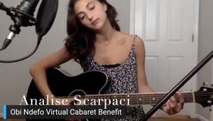 Analise Scarpaci (Lydia in Mrs. Doubtfire) performing Somewhere for the Obi Ndefo Virtual Cabaret Benefit, hosted by Jamie Mann (Netflix''s County Comfort) @ BroadwayWorld Analise Scarpaci (Lydia in Mrs. Doubtfire) performing Somewhere for the Obi Ndefo Vir Photo