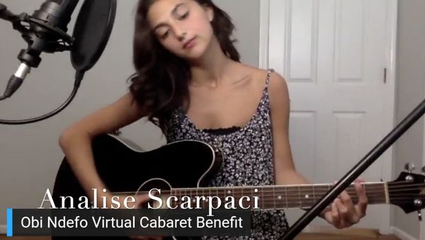 Analise Scarpaci (Lydia in Mrs. Doubtfire) performing Somewhere for the Obi Ndefo Vir Photo