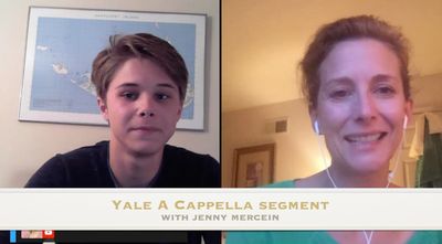 Jamie Mann talks with Obi Ndefo''s former Yale classmate, Jenny Mercein (now head of  Photo