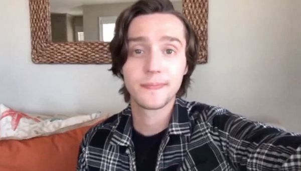 Michael Lee Brown (Dear Evan Hansen) gives a shout-out to Obi Ndefo during the virtua Photo