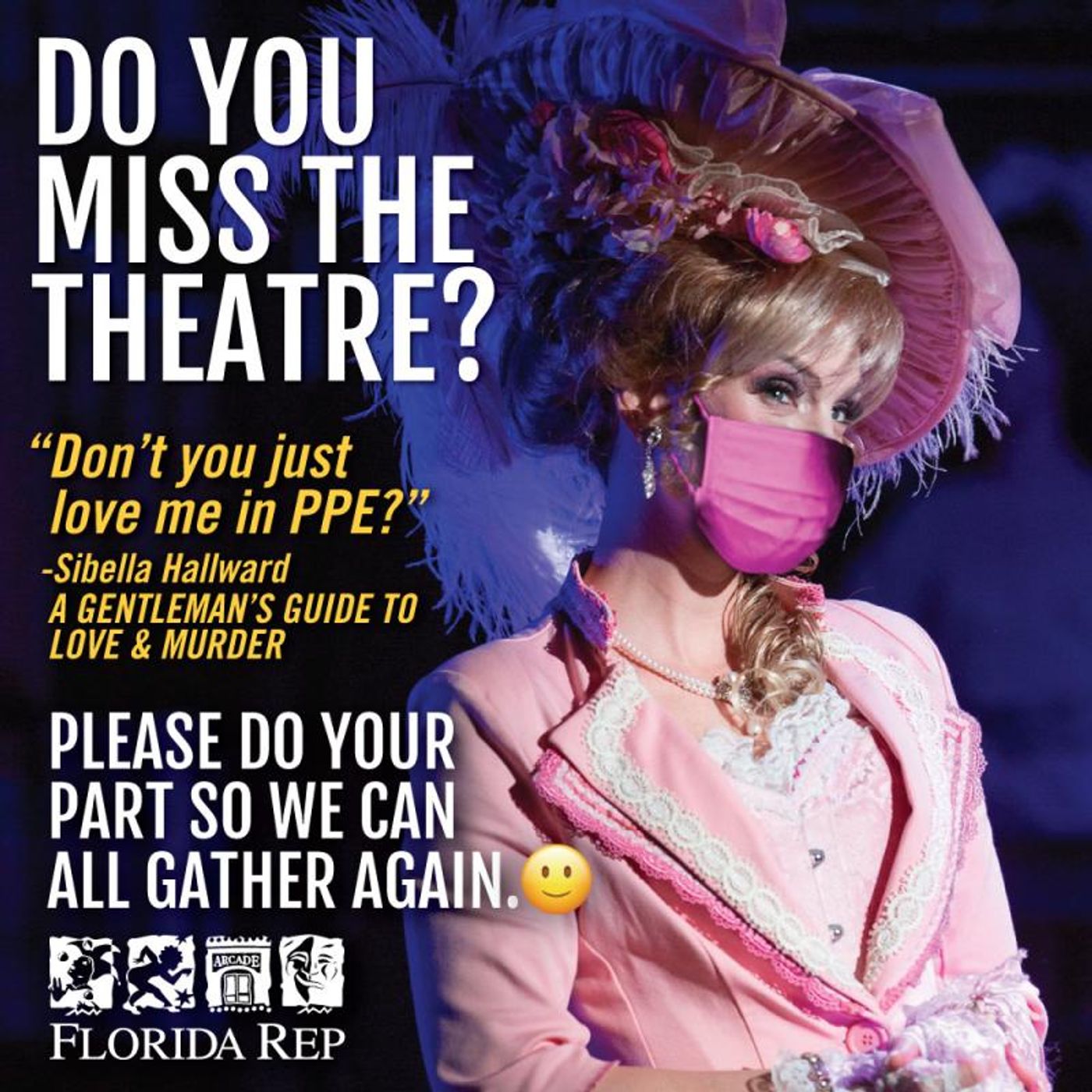Photo Flash: Florida Repertory Theatre Launches 'Wear A Mask' Campaign Photo Flash: Florida Repertory Theatre Launches 'Wear A Mask' Campaign Image