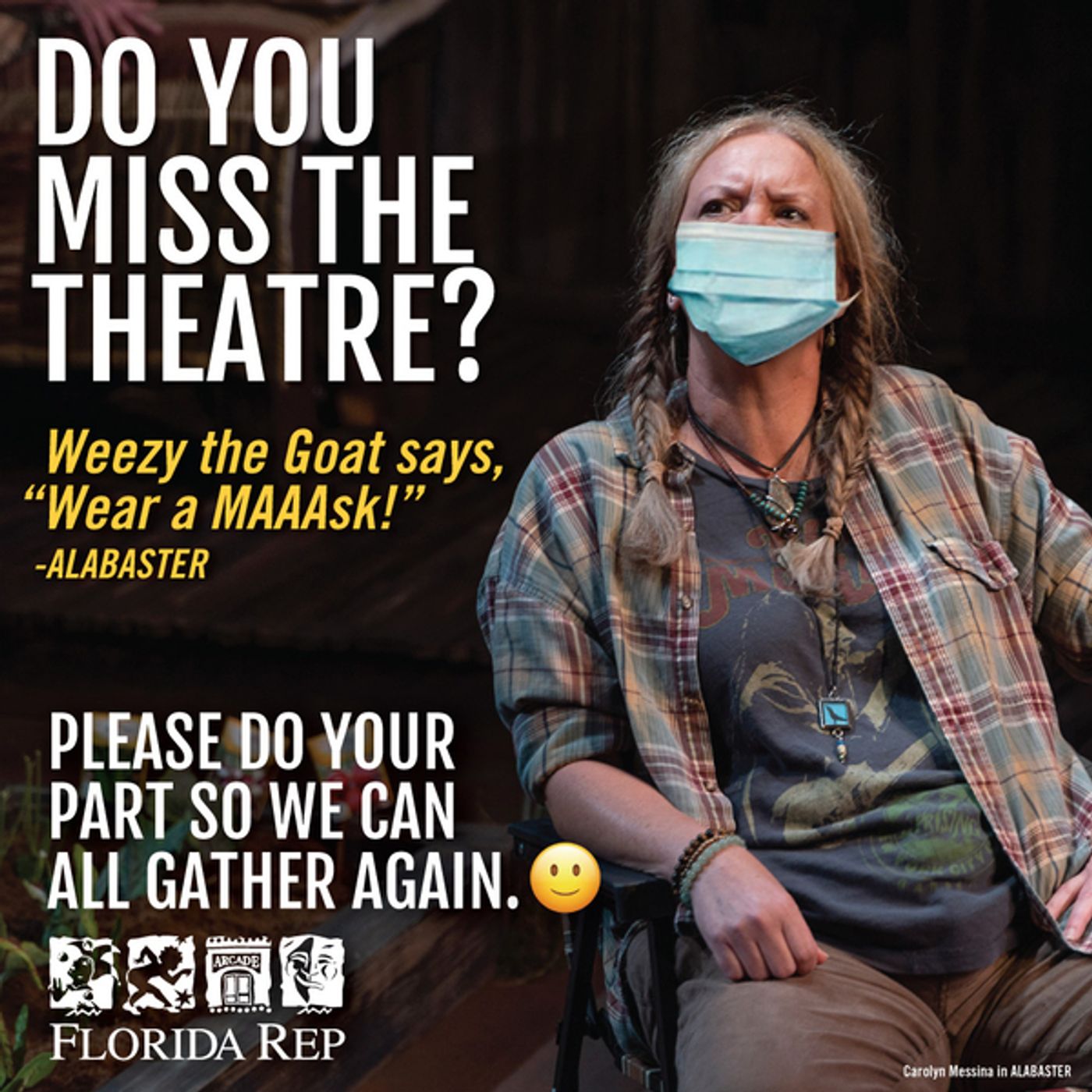 Photo Flash: Florida Repertory Theatre Launches 'Wear A Mask' Campaign Photo Flash: Florida Repertory Theatre Launches 'Wear A Mask' Campaign Image