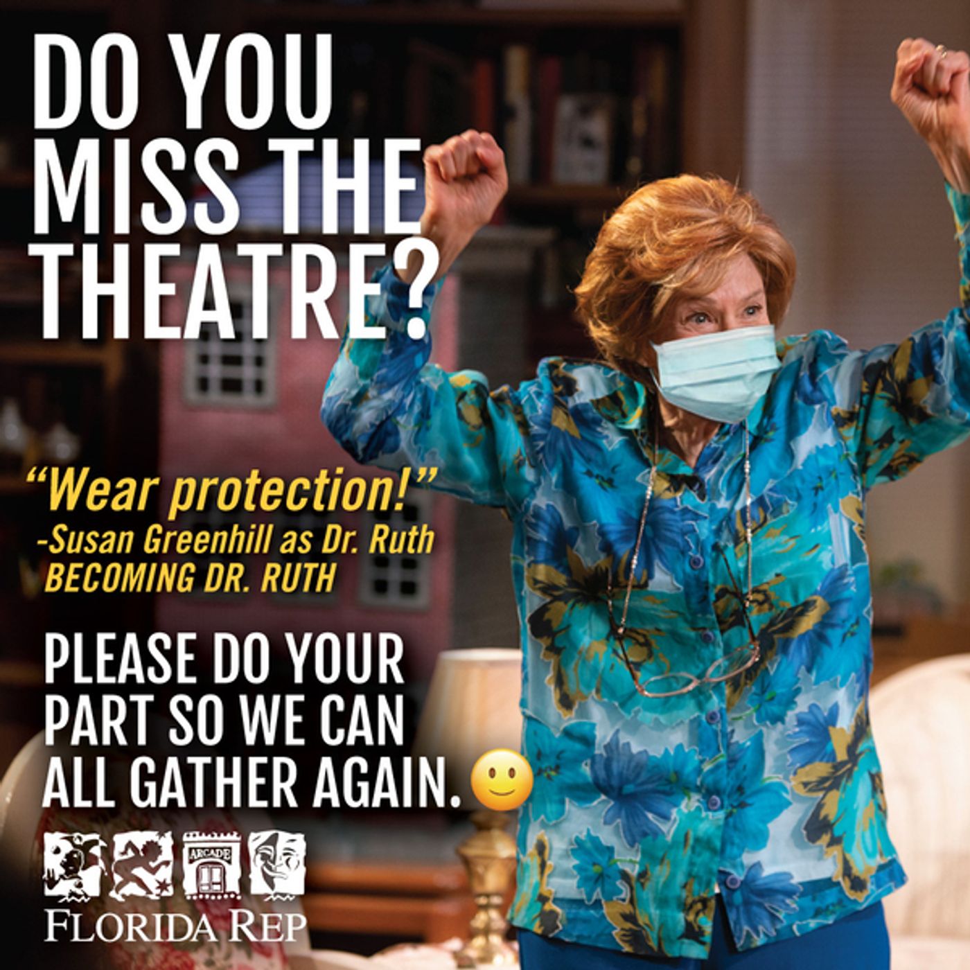 Photo Flash: Florida Repertory Theatre Launches 'Wear A Mask' Campaign Photo Flash: Florida Repertory Theatre Launches 'Wear A Mask' Campaign Image