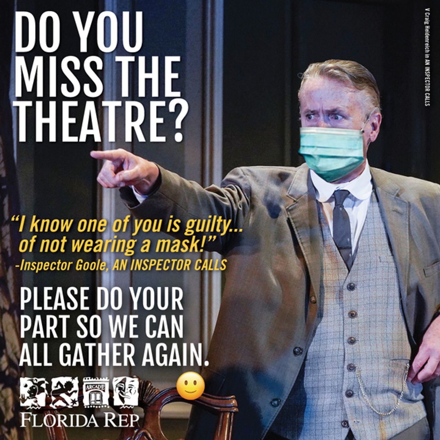 Photo Flash: Florida Repertory Theatre Launches 'Wear A Mask' Campaign Photo Flash: Florida Repertory Theatre Launches 'Wear A Mask' Campaign Image