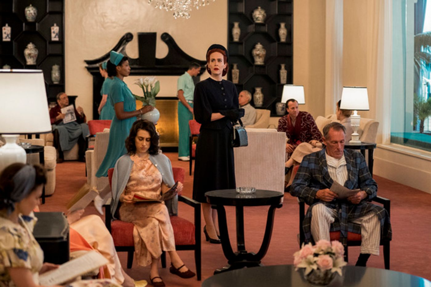 Photo Flash: Get a First Look at Cynthia Nixon, Sarah Paulson, & More in Ryan Murphy's New Netflix Series RATCHED  Image