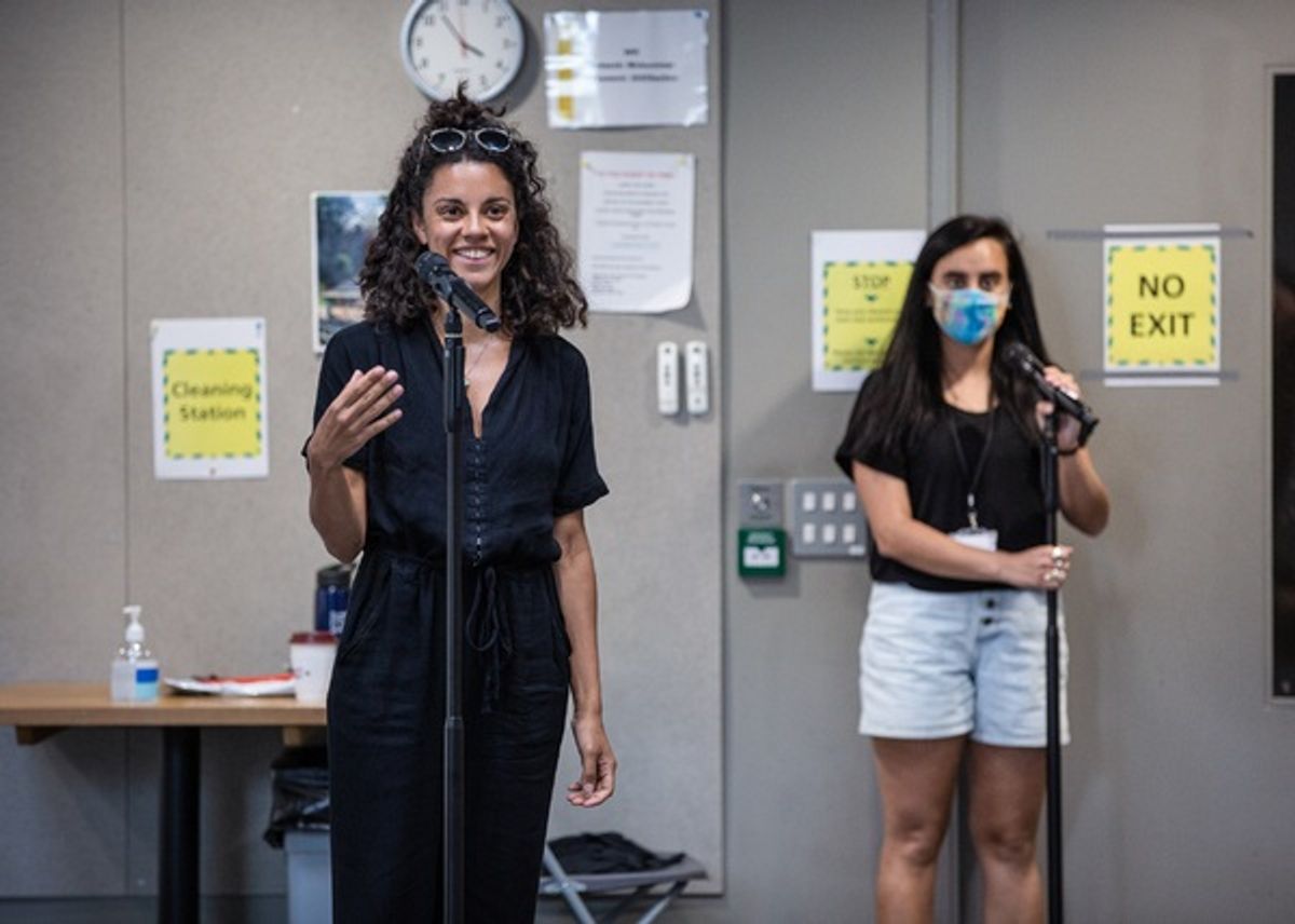 Anoushka Lucas and Maimuna Memon at 