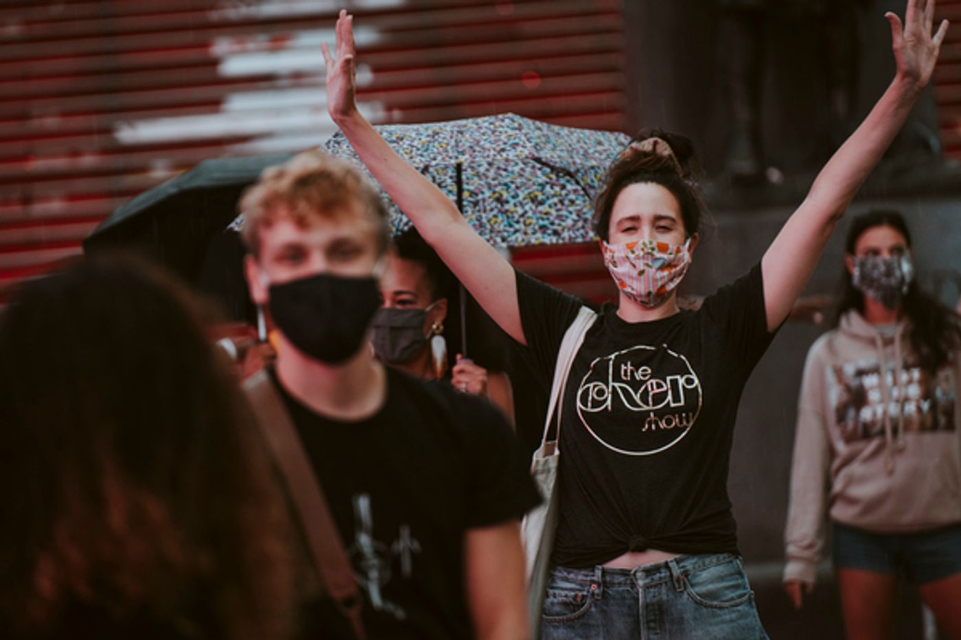 Photo Flash: Rob McClure, Dee Roscioli, Charl Brown and More Reunite in Times Square to Pay Tribute to Theatre  Image