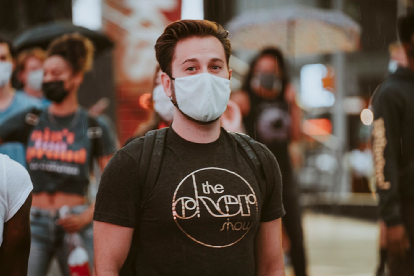 Photo Flash: Rob McClure, Dee Roscioli, Charl Brown and More Reunite in Times Square to Pay Tribute to Theatre  Image