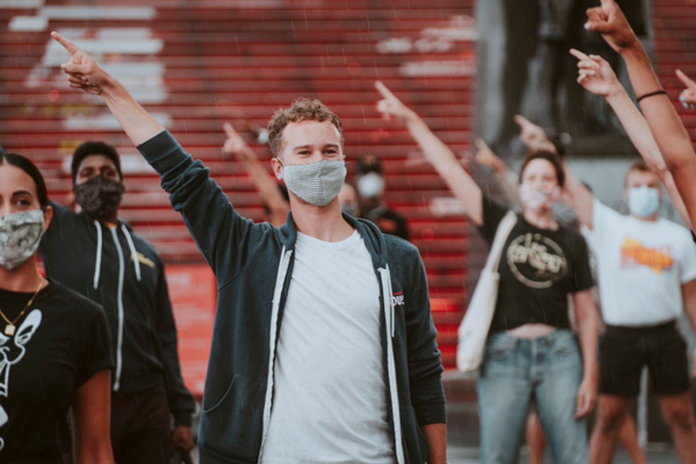 Photo Flash: Rob McClure, Dee Roscioli, Charl Brown and More Reunite in Times Square to Pay Tribute to Theatre  Image