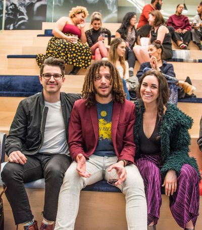 Musicians Anthony Greco, Taylor A. Purdee, and Laney Lynx  Photo