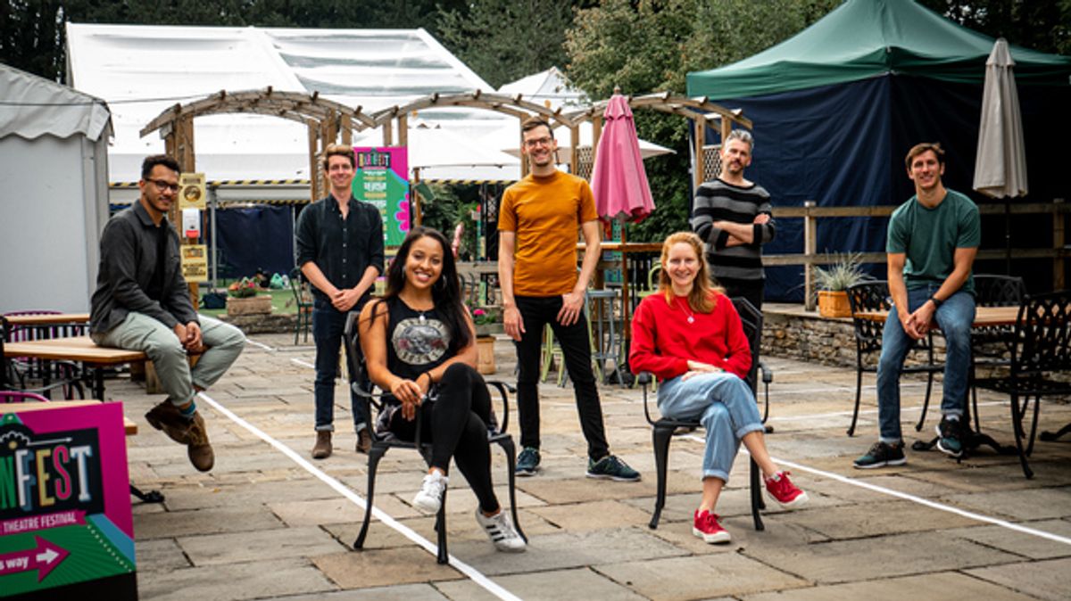 Cast and creatives at First Look at THE WORLD GOES 'ROUND CAST in Rehearsal