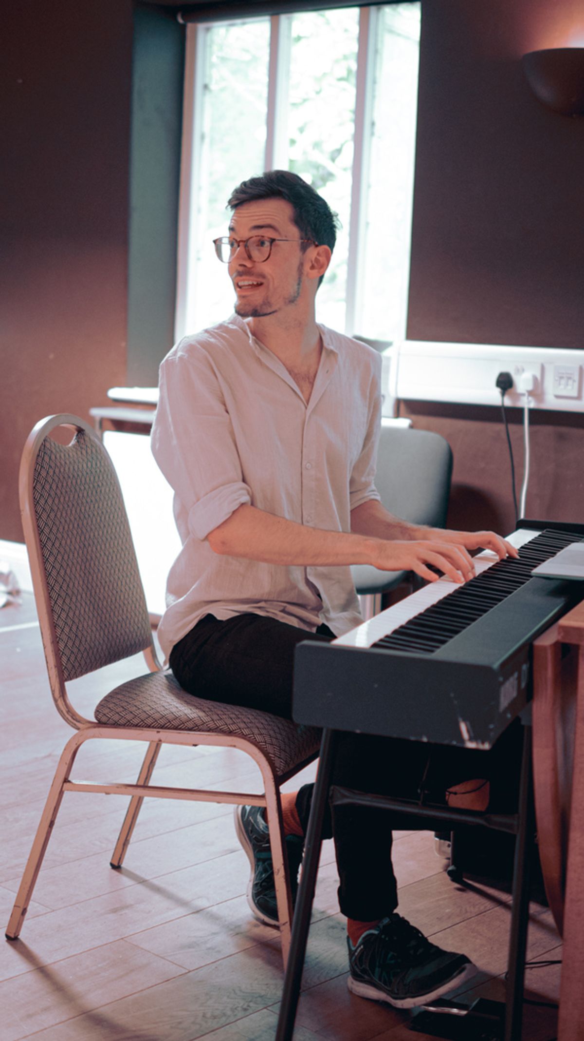 Nick Barstow at First Look at THE WORLD GOES 'ROUND CAST in Rehearsal