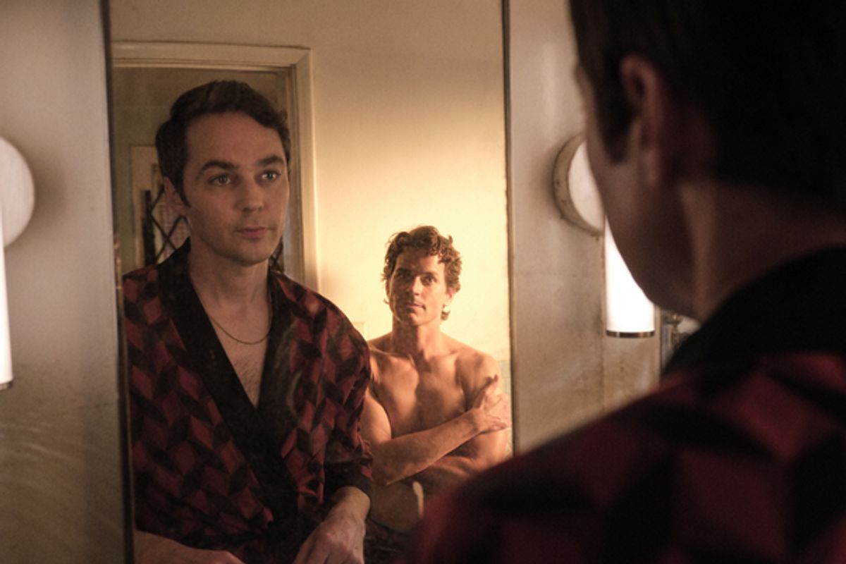 THE BOYS IN THE BAND (2020)
Jim Parsons as Michael and Matt Bomer as Donald.
Cr. Scott Everett White/NETFLIX  at 