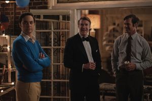 THE BOYS IN THE BAND (2020)
Jim Parsons as Michael, Brian Hutchison as Alan and Tuc Watkins as Hank.
Cr. Scott Everett White/NETFLIX @ BroadwayWorld THE BOYS IN THE BAND (2020)
Jim Parsons as Michael, Brian Hutchison as Alan and Tuc W Photo
