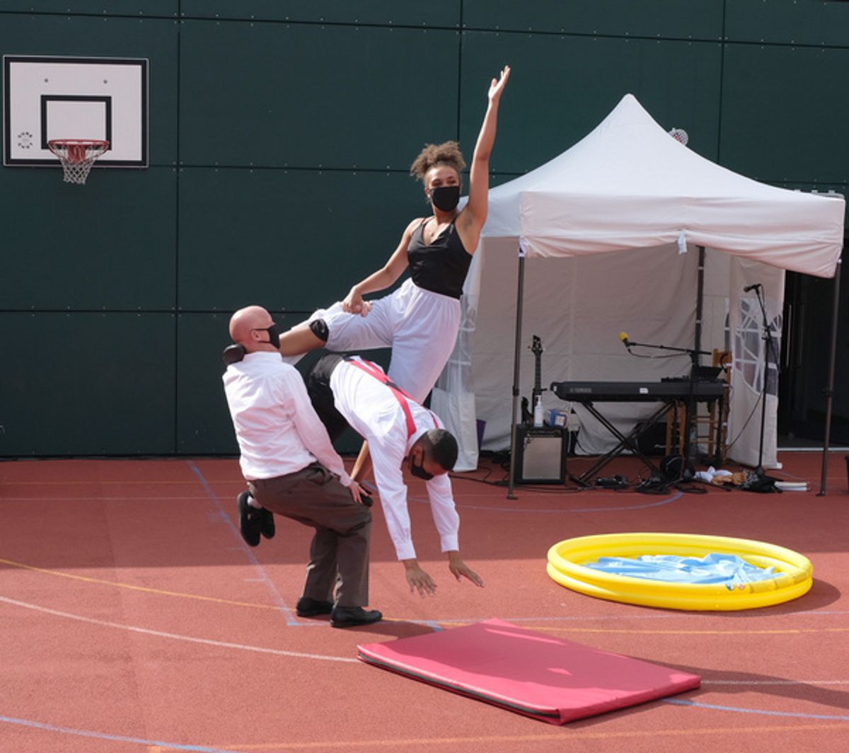 Stephen Harper, Sophie Mercell and Jerone Marsh-Reid at 