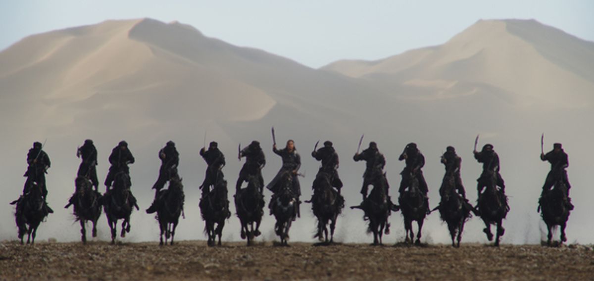 Disney's MULAN

Bori Khan (Jason Scott Lee) and his troops

Photo: Film Frame

© 2019 Disney Enterprises, Inc. All Rights Reserved. at 