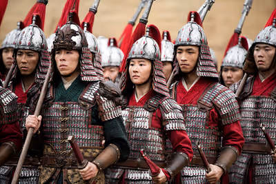 Disney's MULAN

C to R: Mulan (Yifei Liu) and Honghui (Yoson An)

Photo: Jasin Boland Photo