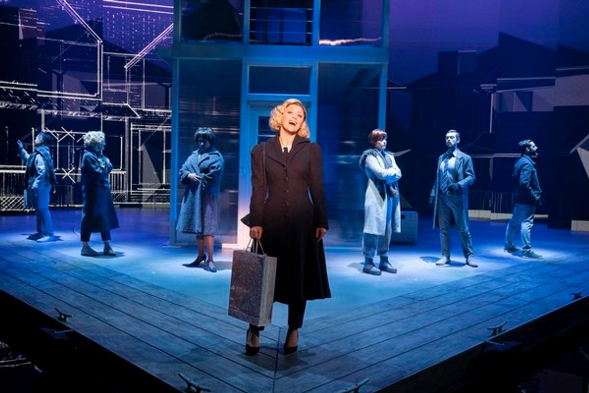 Kimberley Walsh and the cast at 