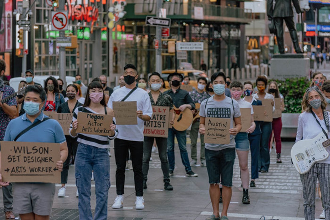 Photo Flash: Artists Gather in Times Square for Be An #ArtsHero Campaign  Image