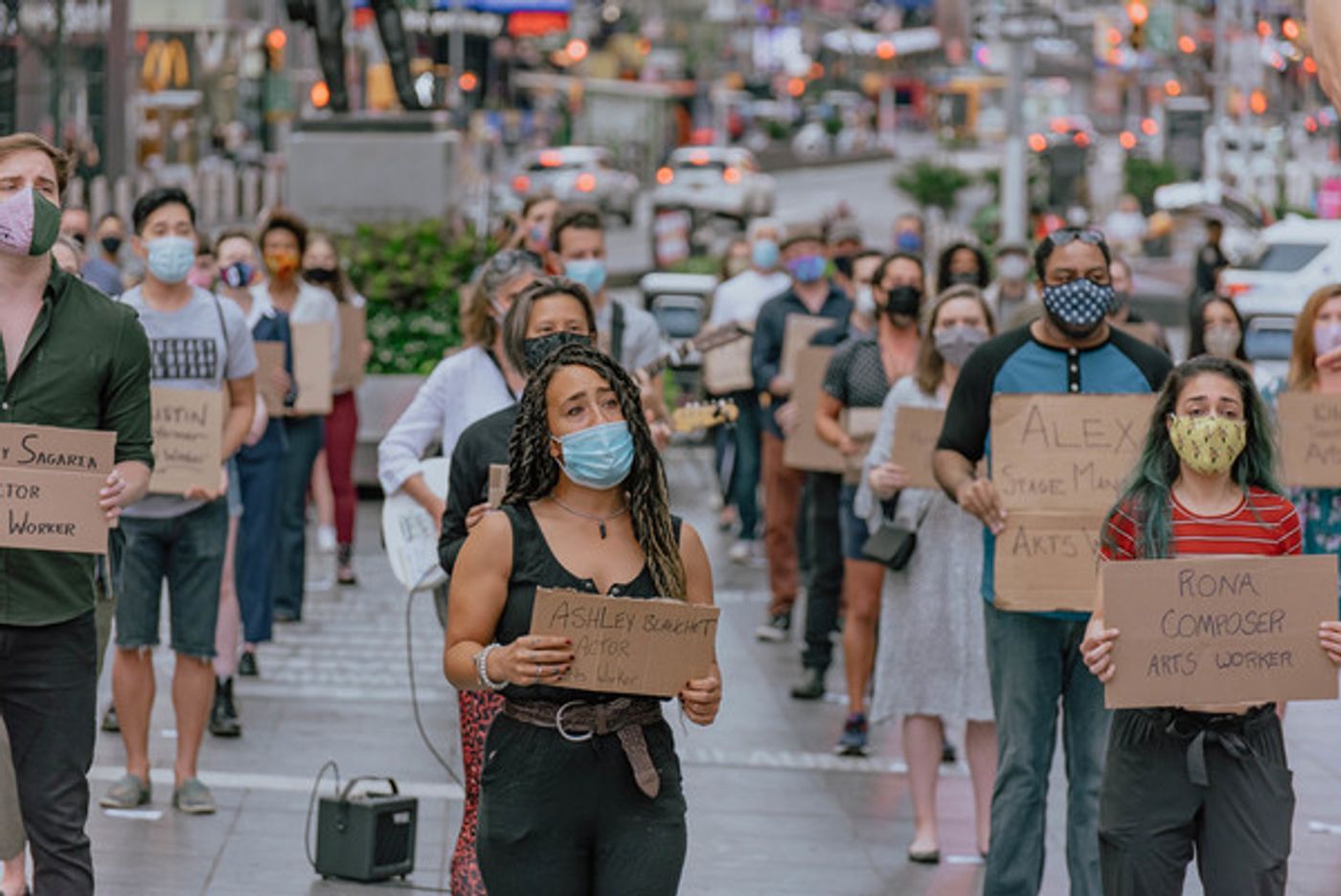 Photo Flash: Artists Gather in Times Square for Be An #ArtsHero Campaign  Image