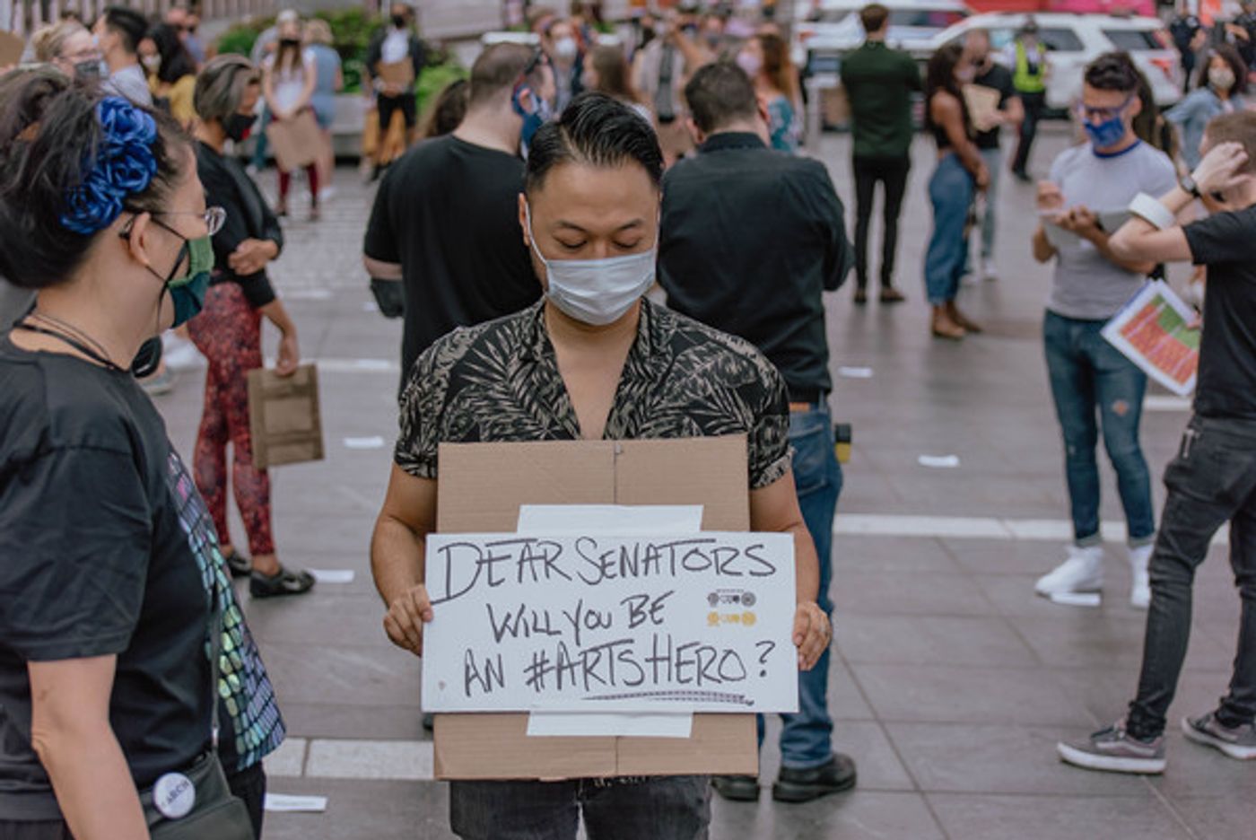 Photo Flash: Artists Gather in Times Square for Be An #ArtsHero Campaign  Image