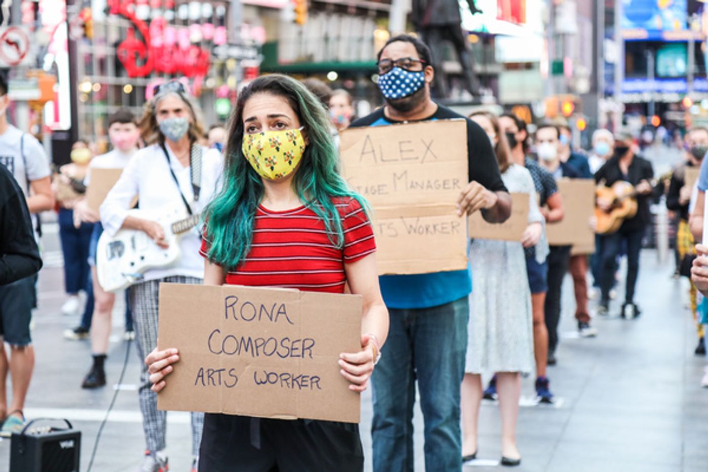 Photo Flash: Artists Gather in Times Square for Be An #ArtsHero Campaign  Image
