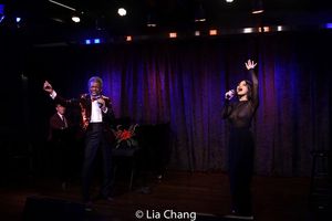 Matt Podd, Andre De Shields and Eva Noblezada   Photo
