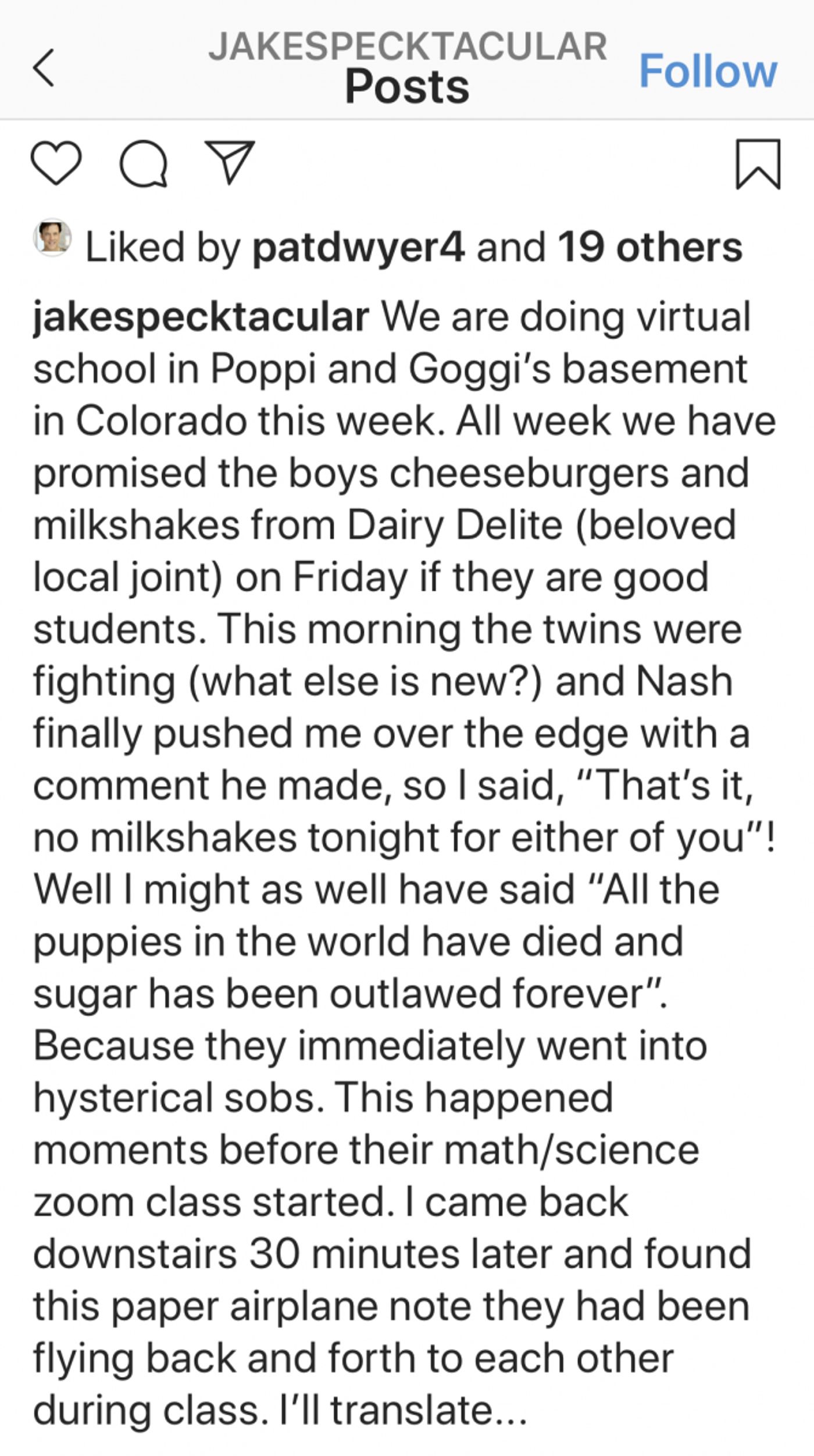 Feature: Former Jersey Boy Jake Speck Charms Instagram Followers With Parenting Story Feature: Former Jersey Boy Jake Speck Charms Instagram Followers With Parenting Story Image