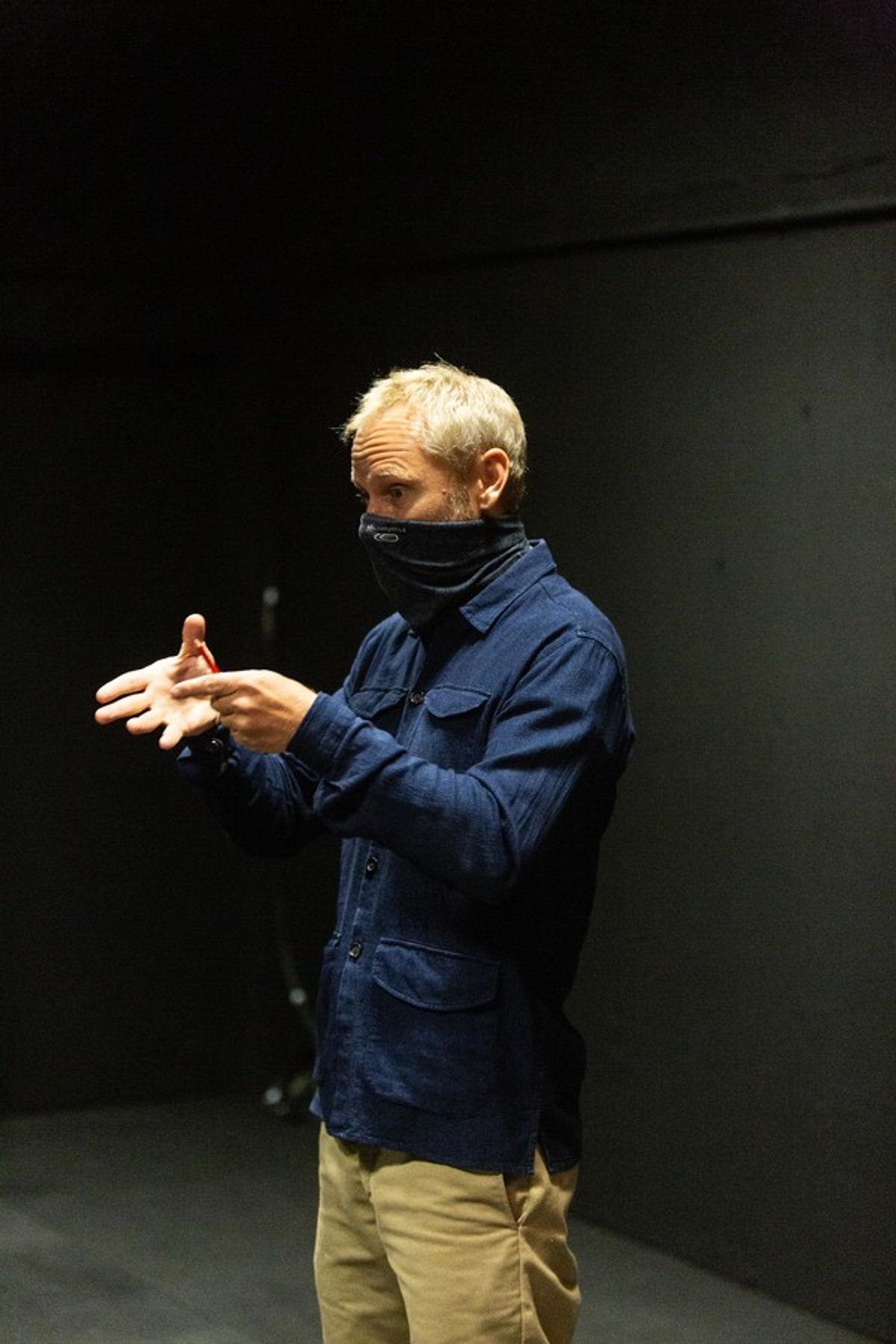 James Hiller at Inside Rehearsal For SUNNYMEAD COURT at the Tristan Bates Theatre