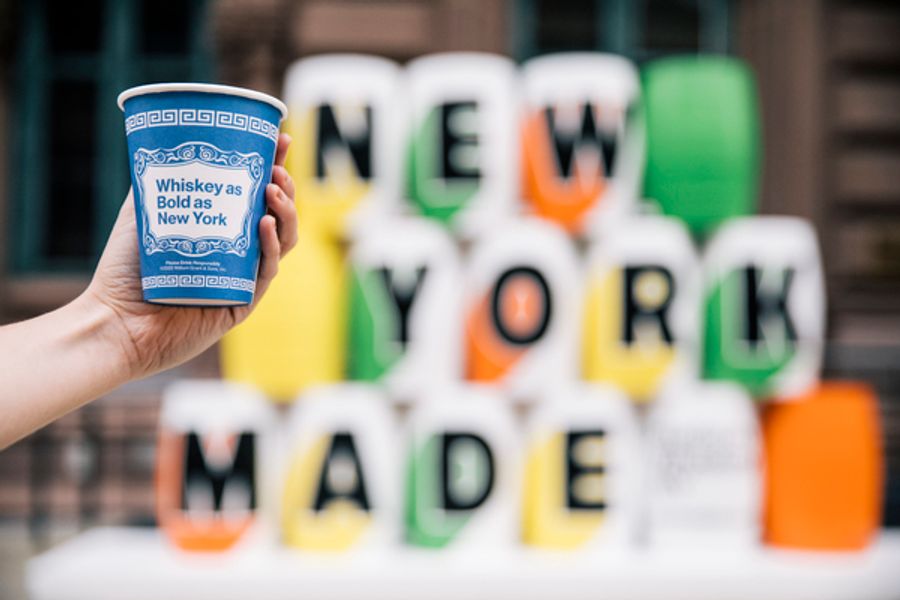 Photo Flash: The Public Theater and Hudson Whiskey Team Up for Barrel Art Installation Image