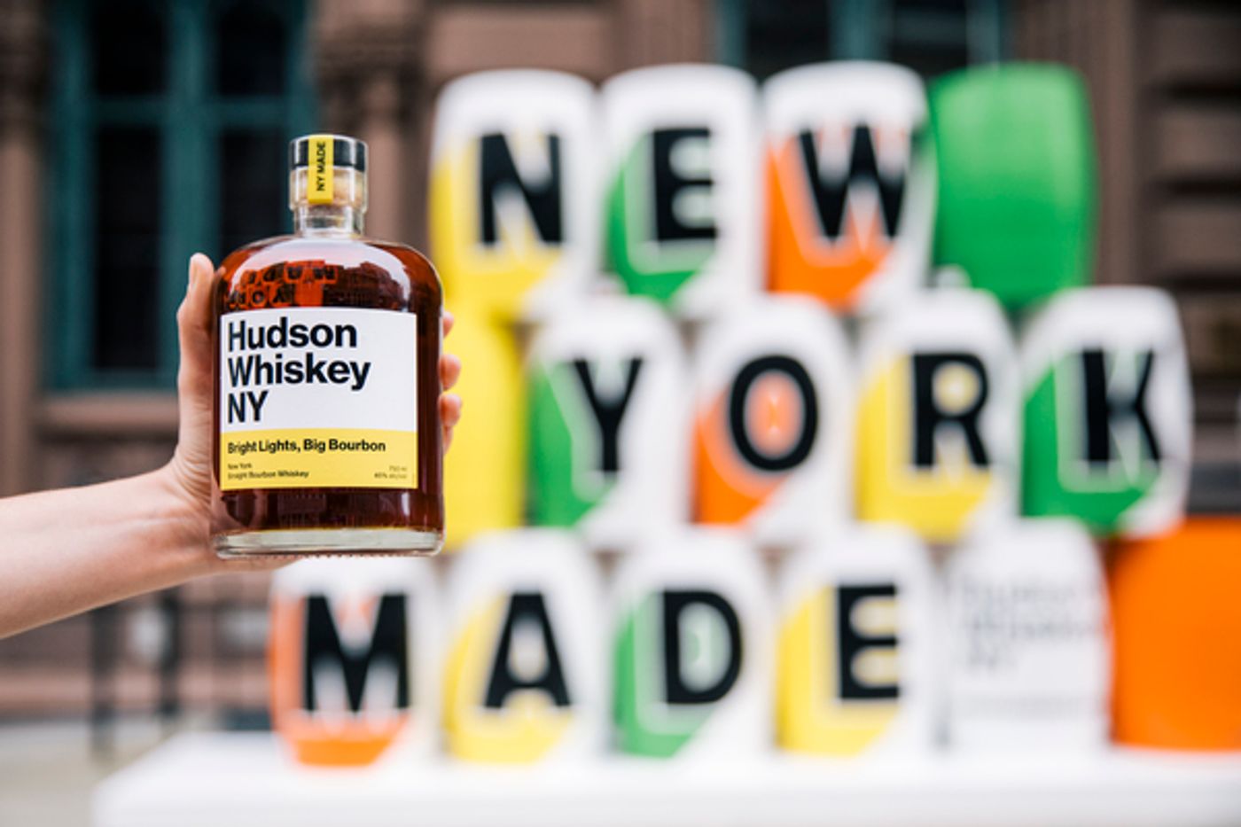 Photo Flash: The Public Theater and Hudson Whiskey Team Up for Barrel Art Installation  Image