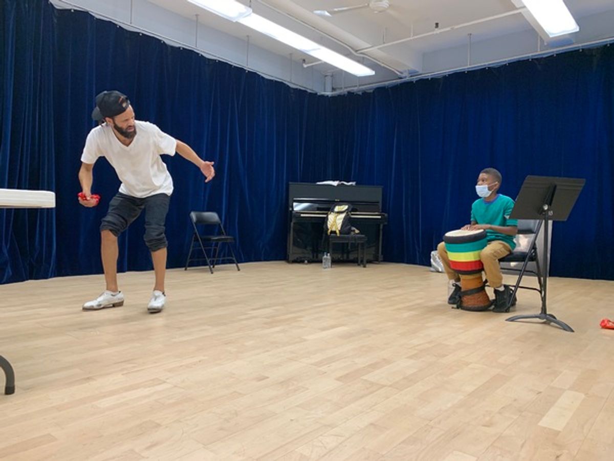 Savion Glover and Ahadu Chase at 