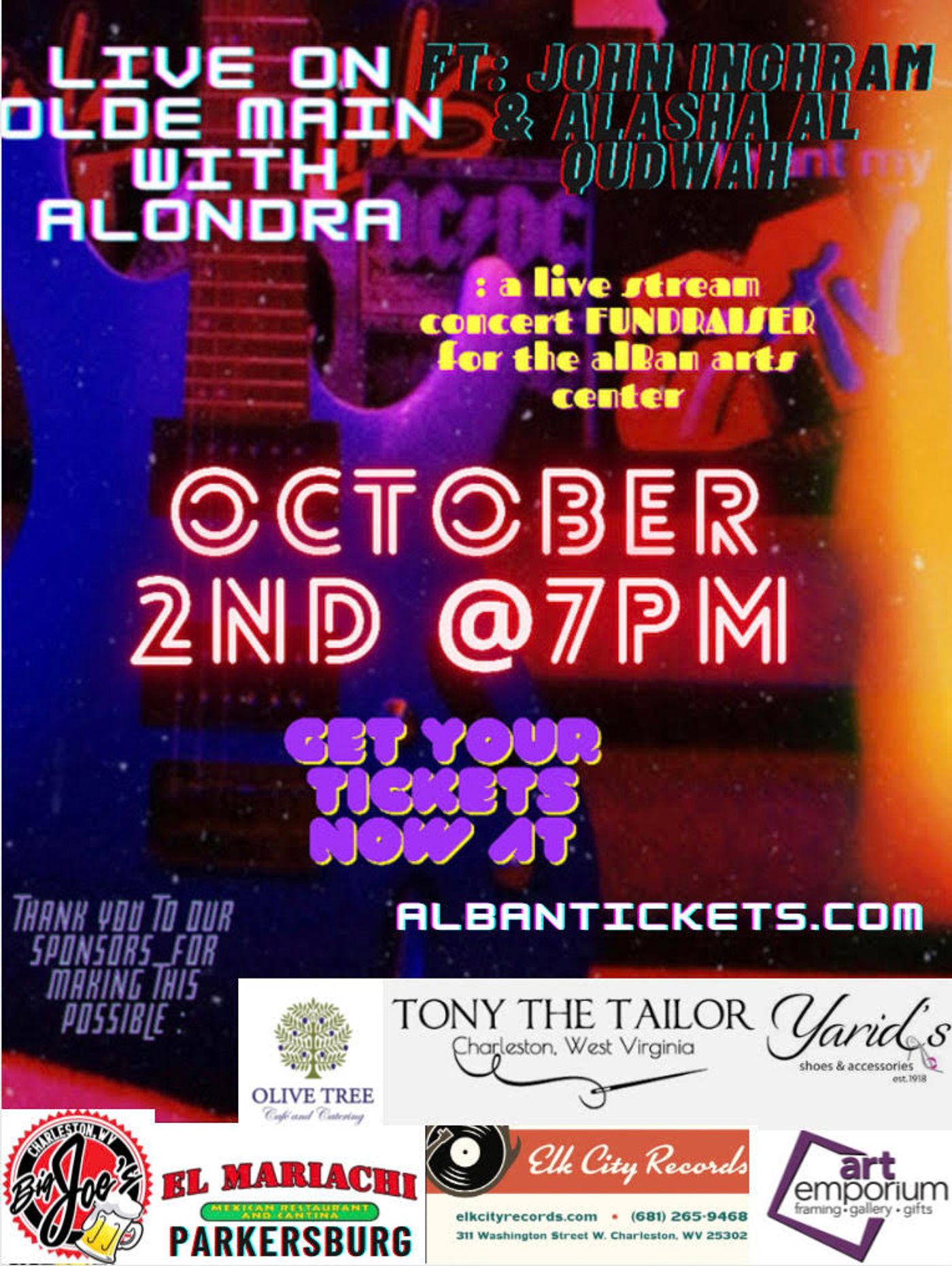 LIVE ON OLDE MAIN WITH ALONDRA at Alban Arts Center  Image