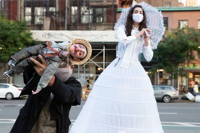Megan Khaziran & Persephone Squires (with puppet by James Ortiz) Photo